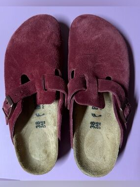 Birkenstock Suede Clogs (Bostons)